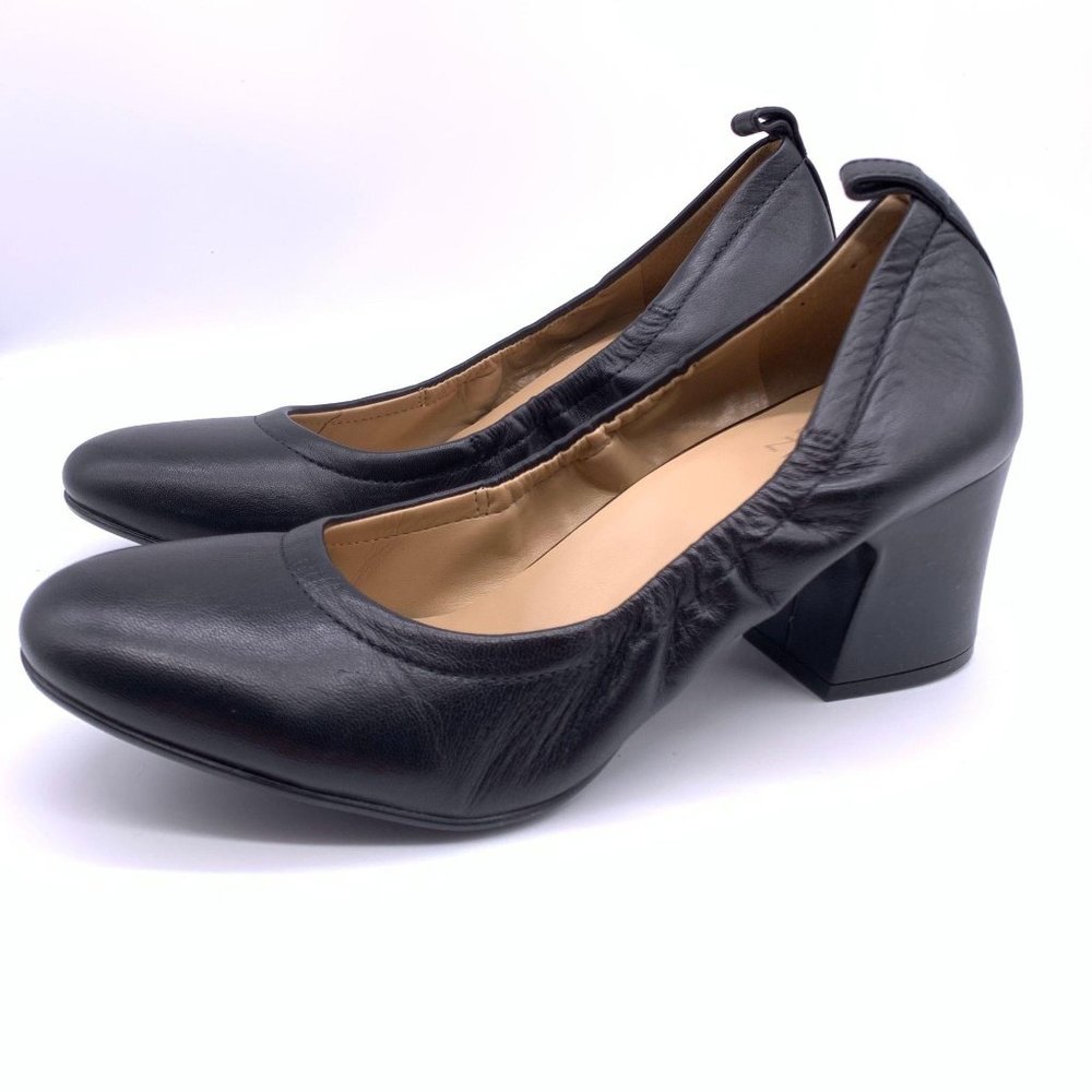 Naturalizer Womens Black Slip On Heels Sz 8.5